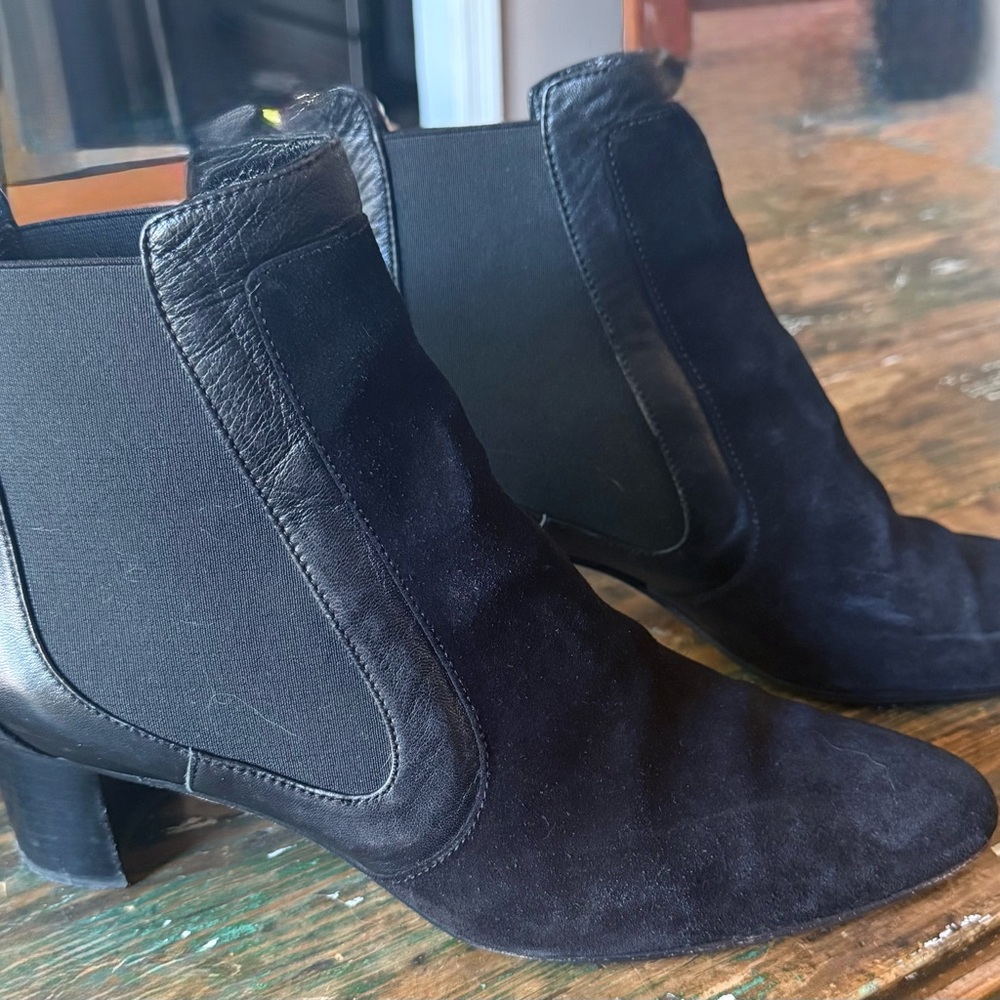 Sarah Flint Black Suede Ankle Booties